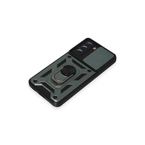 Galaxy S21 FE K�l�f Pars Lens Y�z�kl� Silikon - Ye�il