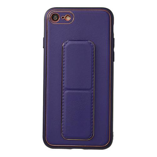 iPhone 7 K�l�f Coco Deri Standl� Kapak - Mor