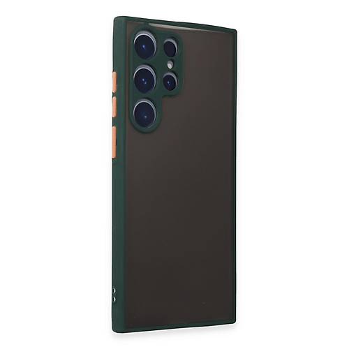 Galaxy S22 Ultra K�l�f Montreal Silikon Kapak - Ye�il