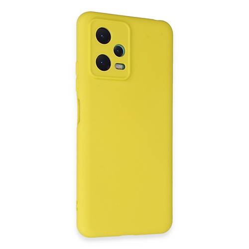 Redmi Note 12 5G K�l�f Nano i�i Kadife Silikon - Sar�