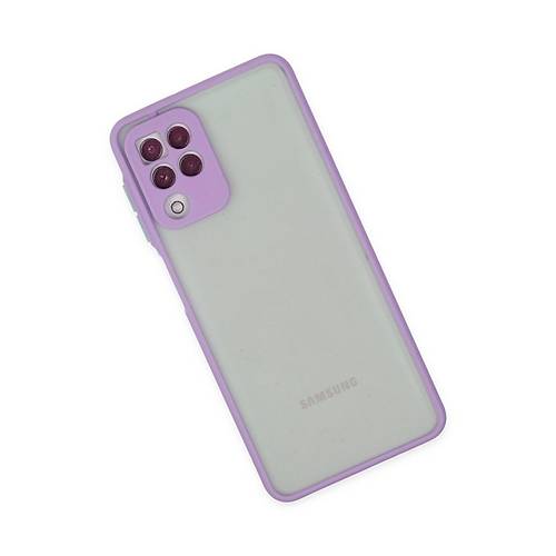 Galaxy A22 K�l�f Montreal Silikon Kapak - Mor