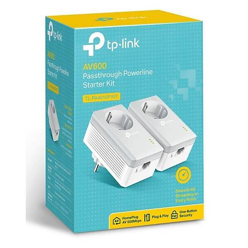 TP-LINK TL-PA4010P KIT AV600 AC G�� SOKETL� ADAPTOR