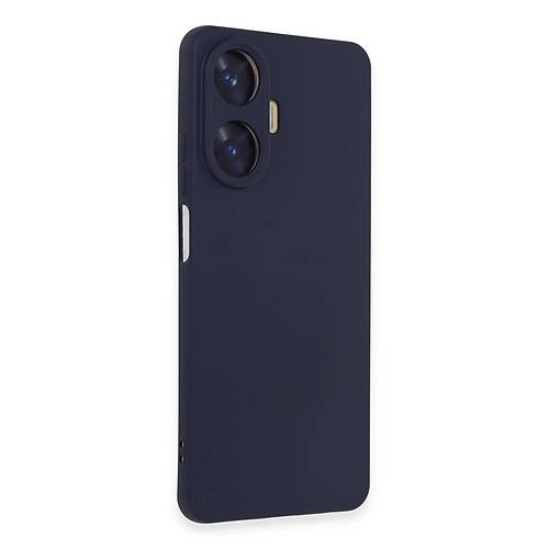 Realme C55 K�l�f Nano i�i Kadife Silikon - Mor