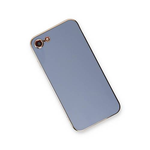 iPhone 7 K�l�f Volet Silikon - Mavi
