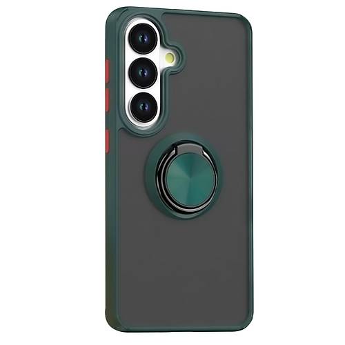 Galaxy S26 Plus Montreal Y�z�kl� Silikon Kapak - Ye�il