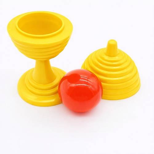 Sar� Renk Sihirli Kupa Top Kaybetme Oyunu 7 cm