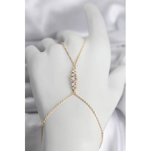 Pirin� Gold Renk Zirkon Ta�l� Kad�n �ahmeran