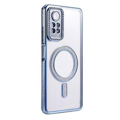 Redmi Note 12 Pro 4G Joke Simli Magneticsafe K�l�f - Mavi