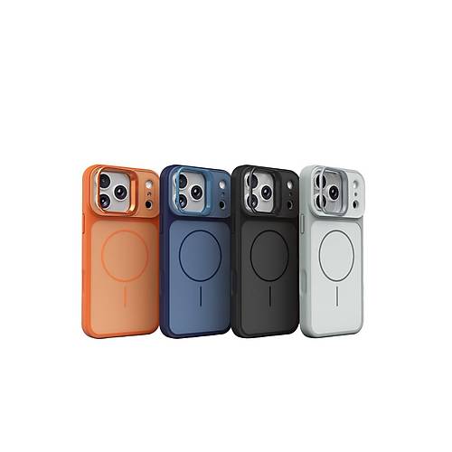 iPhone 17 Pro Max Pale Magsafe Standl� Kapak - Beyaz