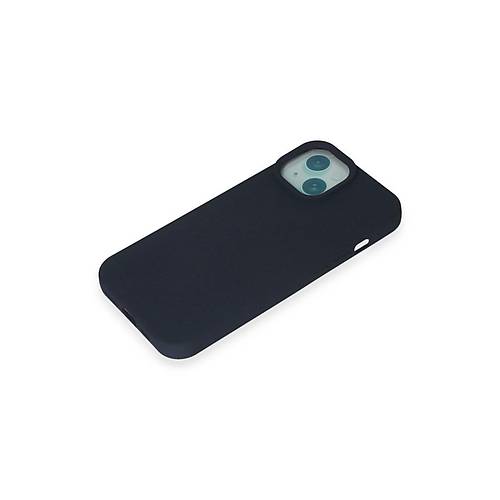 iPhone 15 Plus K�l�f Nano i�i Kadife Silikon - Lacivert
