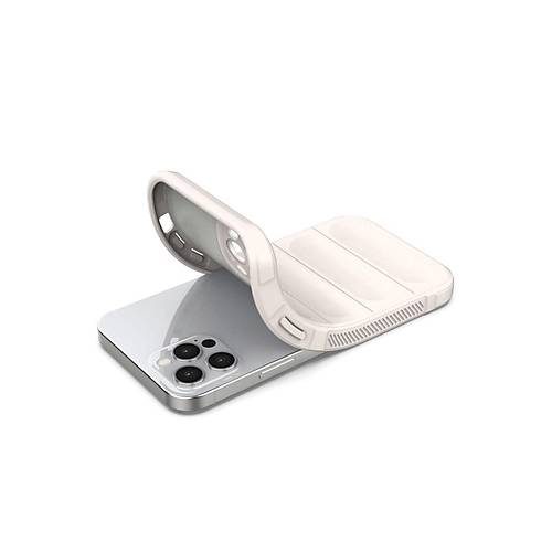 iPhone 12 Pro K�l�f Optimum Silikon - Krem