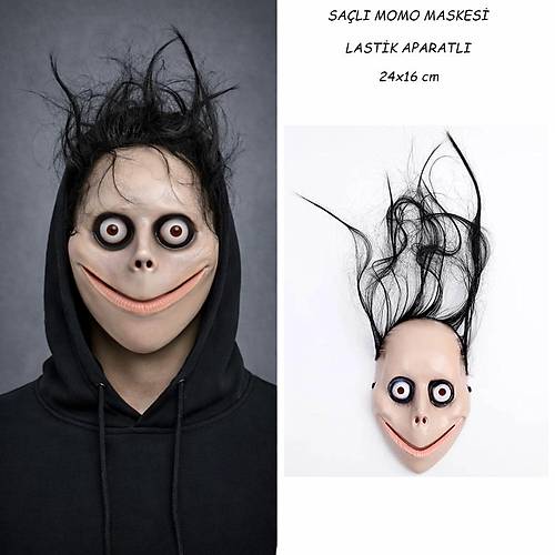 Sa�l� Momo Korku Maskesi 24x16 cm