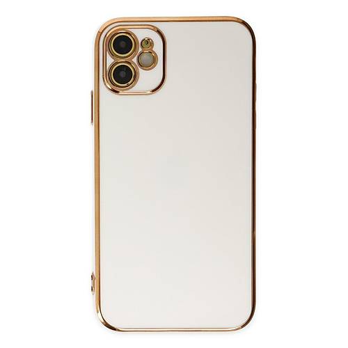 iPhone 12 K�l�f Volet Silikon - Beyaz