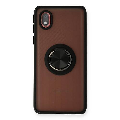 Galaxy A01 Core K�l�f Montreal Y�z�kl� Silikon Kapak - Siyah