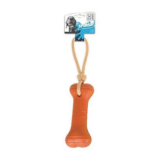 Splash Bones Halatl� K�pek Oyunca�� Turuncu 43x8x5 Cm