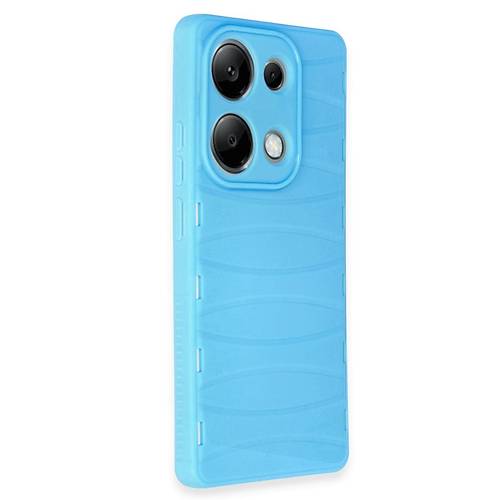 Redmi Note 13 Pro 4G K�l�f Bibercas Silikon Kapak - Mavi