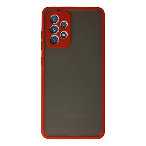 Galaxy A52 K�l�f Montreal Silikon Kapak - K�rm�z�