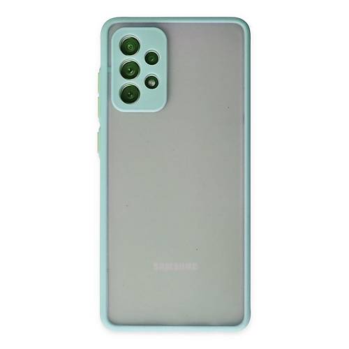 Galaxy A72 K�l�f Montreal Silikon Kapak - Turkuaz