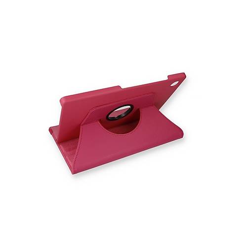 Galaxy X200 Tab A8 10.5 K�l�f 360 Tablet Deri K�l�f - Pembe