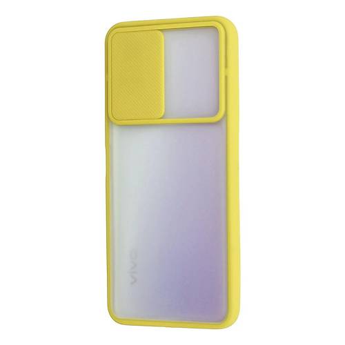 Y53S K�l�f Palm Buzlu Kamera S�rg�l� Silikon - Sar�