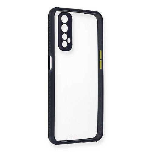 Realme 7 K�l�f Miami �effaf Silikon - Lacivert