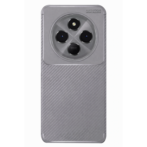 Redmi 14C K�l�f Auto Focus Karbon Kapak - Gri