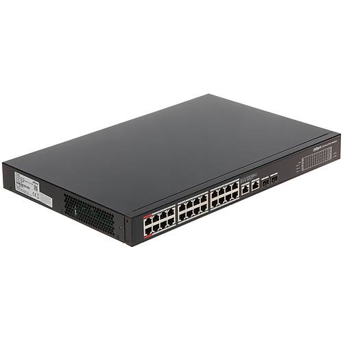 DAHUA PFS3228-24GT-360 24 PORT GIGABIT + 2X1GB RJ45/SFP UPLINK 360W POE RACKMOUNT SWITCH