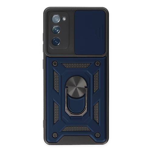 Galaxy S20 FE K�l�f Pars Lens Y�z�kl� Silikon - Lacivert