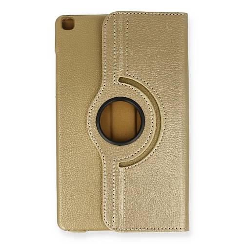 Galaxy Tab A9 Plus K�l�f 360 Tablet Deri K�l�f - Gold