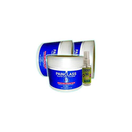 Painclass Rahatlat�c� Kuyruk Ya�� Bak�m Kremi 3x100 ml+30 ml ��rek Otu Ya�� ile