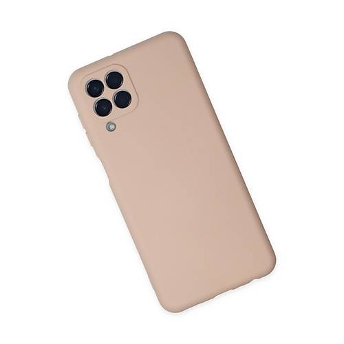 Galaxy M33 K�l�f Nano i�i Kadife Silikon - Pudra
