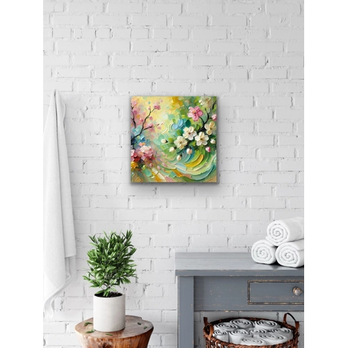 �lkbahar Mevsimi Kanvas Tablo 60x60cm