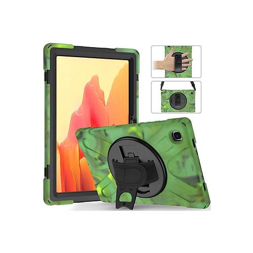 Galaxy X200 Tab A8 10.5 K�l�f Amazing Tablet Kapak - Kamuflaj