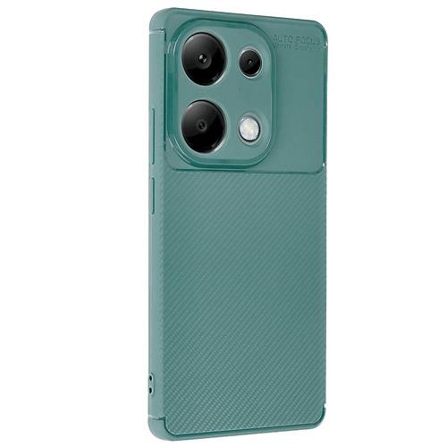 Redmi Note 13 Pro 4G K�l�f Auto Focus Karbon Kapak - Koyu Ye�il