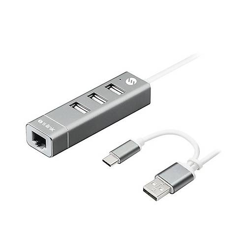 S-LINK SWAPP SW-U222 10/100MBPS TYPE-C USB 2.0 USB ETHERNET ADAPT�R