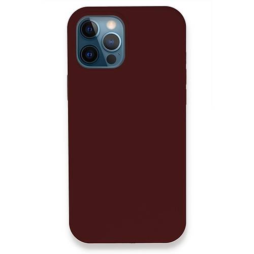 iPhone 12 Pro K�l�f Lansman Legant Silikon - Bordo