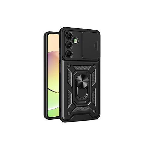 Galaxy A16 5G K�l�f Pars Lens Y�z�kl� Silikon - Siyah