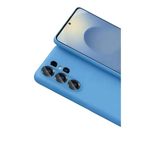 Galaxy S26 Ultra Nano i�i Kadife Silikon - Mavi