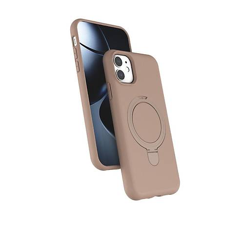 iPhone 11 Regal Magsafe Standl� Kapak - ��l Titanyum