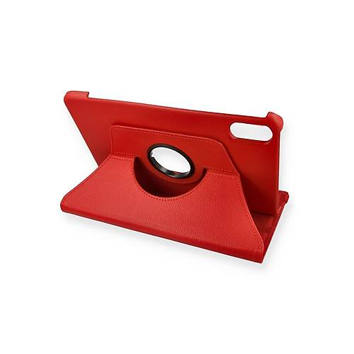 Redmi Pad 2 K�l�f 360 Tablet Deri K�l�f - K�rm�z�