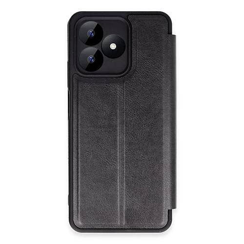 Realme Note 50 4G K�l�f Flip Cover - Siyah