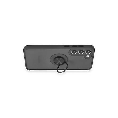 Galaxy S23 Plus K�l�f Montreal Y�z�kl� Silikon Kapak - Siyah