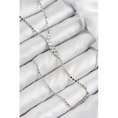 Pirin� Zirkon Ta�l� Ezme Zincirli Model G�m�� Renk Y Kolye