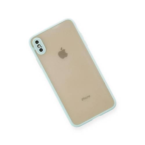 iPhone X K�l�f Montreal Silikon Kapak - Turkuaz