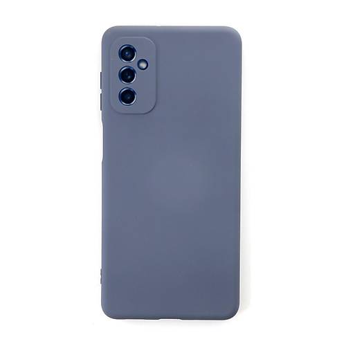 Galaxy M52 5G K�l�f Nano i�i Kadife Silikon - Gri