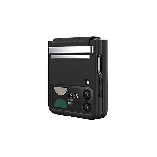 Galaxy Z Flip 3 K�l�f Belt Flip Kapak - Siyah