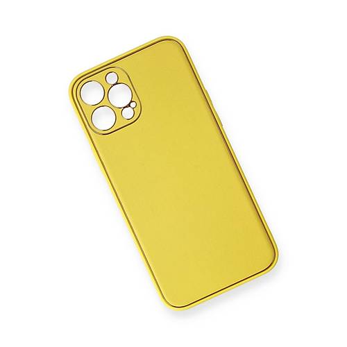 iPhone 12 Pro Max K�l�f Coco Deri Silikon Kapak - Sar�
