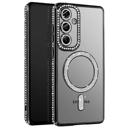 Galaxy A57 5G Joke Simli Magneticsafe K�l�f - Siyah