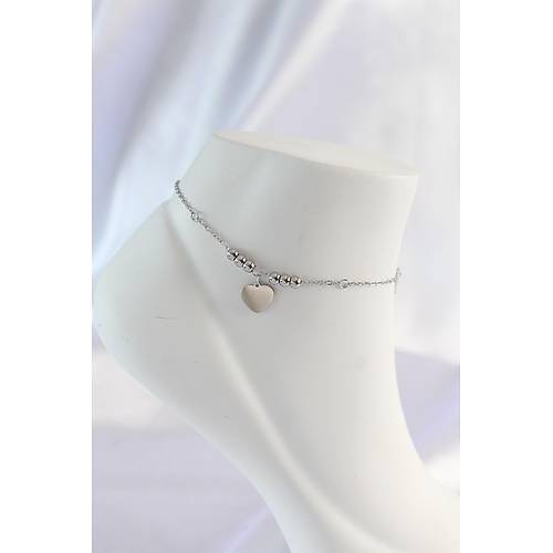 316L �elik G�m�� Renk Zirkon Ta� Detay Kalpli Halhal