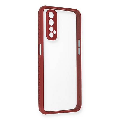Realme 7 K�l�f Miami �effaf Silikon - Fu�ya